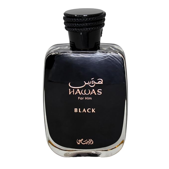 RASASI Hawas Black EDP For Men 3.38 Fl Oz